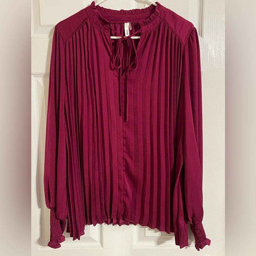 Chic Pleated Women's Blouse